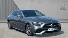Grey Used 2022 Mercedes C300e AMG line Sedan | £31,361 (Fair price)