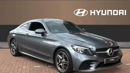 Used Mercedes C300 AMG line 258 HP (189 kW) 2022 Grey Coupe