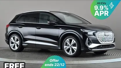 Black Used 2023 Audi Q4 e-tron S-Line SUV | £28,197 (Fair price)