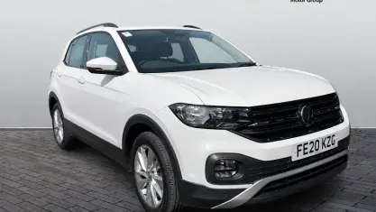 Used VW T-Cross SE 116 HP (85 kW) 2020 White SUV