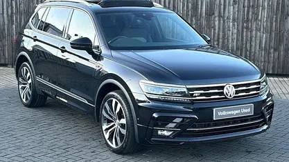 Black Used 2021 VW Tiguan Allspace R-line SUV | £28,699 (Fair price)