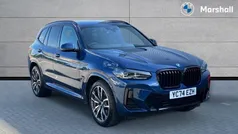 Phytonic blue metallic paint Used 2024 BMW X3 M Sport SUV | £43,843 (Fair price)
