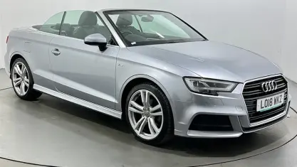 Used Audi A3 Cabriolet S-Line 150 HP (110 kW) 2018 Silver Cabriolet