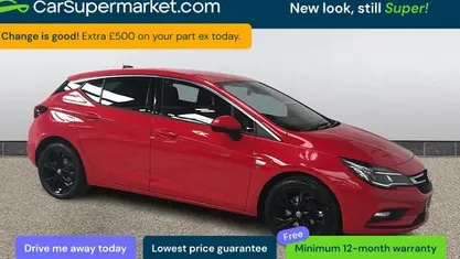 Used Vauxhall Astra SRi 150 HP (110 kW) 2018 Red Hatchback