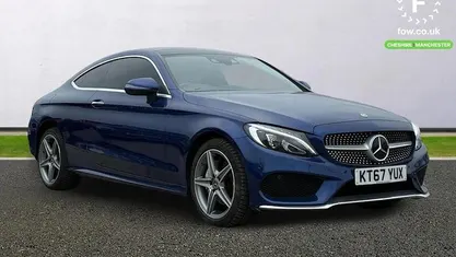 Used Mercedes C220 Active 170 HP (125 kW) 2018 Blue Coupe