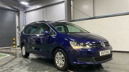 Used VW Sharan SE 150 HP (110 kW) 2021 Blue MPV