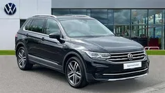 Deep black pearl Used 2022 VW Tiguan Elegance SUV | £24,721 (Fair price)
