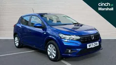 Blue Used 2021 Dacia Sandero Comfort Hatchback | £10,866 (Fair price)