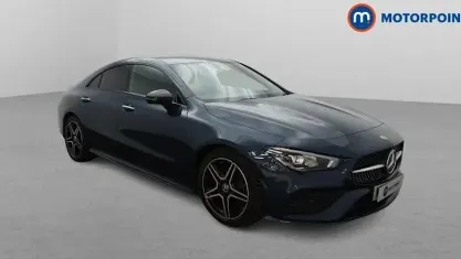 Used Mercedes CLA180 AMG Line Premium 136 HP (100 kW) 2023 Blue Coupe