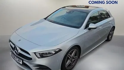 Used Mercedes A250 AMG line 224 HP (164 kW) 2019 Silver Hatchback