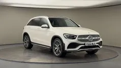 Diamond white Used 2022 Mercedes GLC300 AMG line SUV | £32,350 (Fair price)