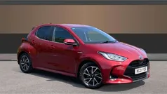 Red Used 2021 Toyota Yaris Hybrid Design Hatchback | £14,933 (Fair price)