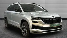 Brilliant silver metallic Used 2024 Skoda Karoq SportLine SUV | £28,850 (Fair price)
