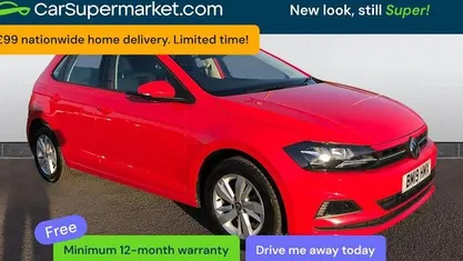Used VW Polo SE 65 HP (47 kW) 2019 Red Hatchback
