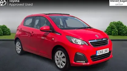 Used Peugeot 108 Active 68 HP (50 kW) 2016 Red Cabriolet