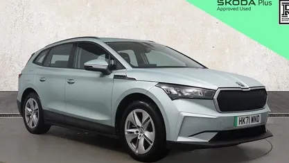 Arctic silver metallic Used 2021 Skoda Enyaq iV ecoSuite SUV | £18,025 (Fair price)