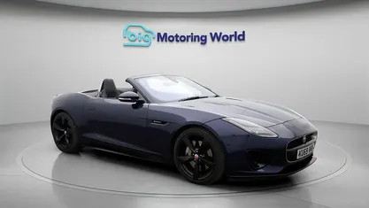 Used Jaguar F-Type R-Dynamic 300 HP (220 kW) 2019 Blue Cabriolet
