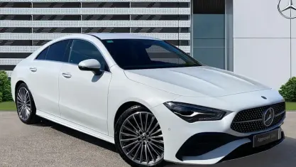 Used Mercedes CLA180 AMG line 136 HP (100 kW) 2024 White Coupe