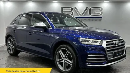 Blue Used 2018 Audi SQ5 Design SUV | £23,494 (Fair price)