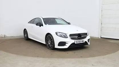 Used Mercedes E220 AMG line 194 HP (142 kW) 2019 White Coupe