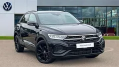 Deep black pearlescent Used 2023 VW T-Roc R-line SUV | £23,254 (Fair price)