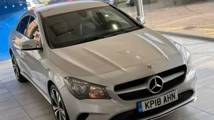 Used Mercedes CLA220 177 HP (130 kW) 2018 Silver Coupe