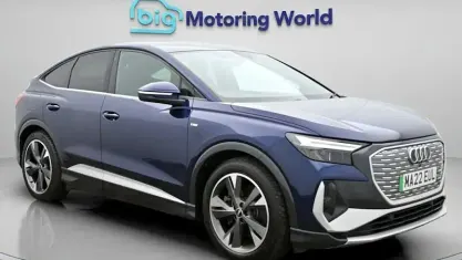 Used Audi Q4 Sportback e-tron S-Line 219 kW (299 HP) 2022 Blue SUV