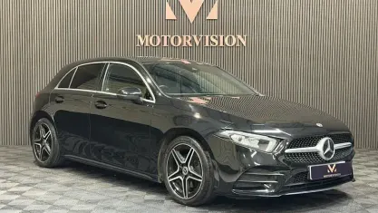 Usado Mercedes A200 AMG line 150 HP (110 kW) 2020 Preto Citadino