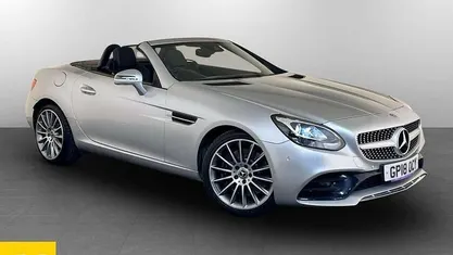 Used Mercedes SLC180 AMG line 156 HP (114 kW) 2018 Silver Cabriolet
