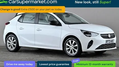 Used Vauxhall Corsa Design Edition 75 HP (55 kW) 2023 White Hatchback