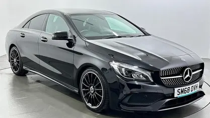 Used Mercedes CLA200 AMG line 156 HP (114 kW) 2018 Black Sedan