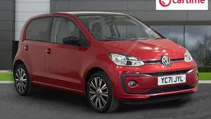 Used VW up! Black Edition 65 HP (47 kW) 2021 Red Hatchback