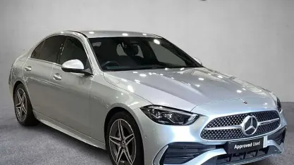Used Mercedes C200 AMG line 204 HP (150 kW) 2025 Silver Sedan