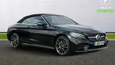 Black Used 2020 Mercedes C200 AMG line Cabriolet | £21,799 (Fair price)