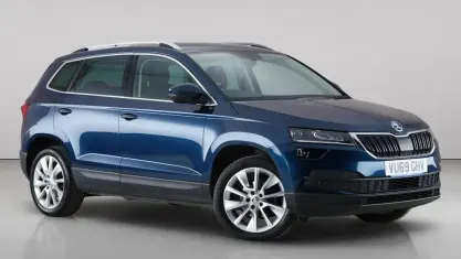 Used Skoda Karoq SE L 116 HP (85 kW) 2019 Blue SUV