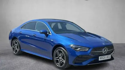 Used Mercedes CLA250e AMG line 218 HP (160 kW) 2025 Blue Coupe
