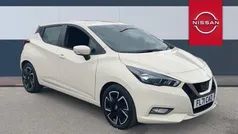 White Used 2021 Nissan Micra Acenta Hatchback | £10,274 (Fair price)