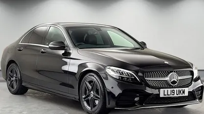 Used Mercedes C200 AMG line 184 HP (135 kW) 2018 Obsidian black Sedan