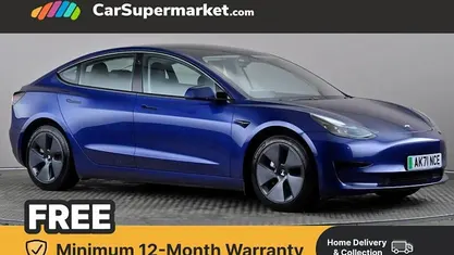 Used Tesla Model 3 Standard Range 208 kW (283 HP) 2021 Blue Sedan