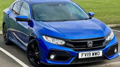 Used Honda Civic SR 120 HP (88 kW) 2019 Blue Hatchback