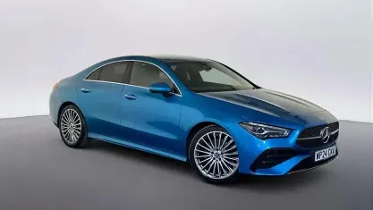 Used Mercedes CLA200 AMG Line Premium 177 HP (130 kW) 2024 Blue Coupe