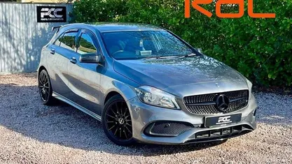 Used Mercedes A200 AMG line 156 HP (114 kW) 2018 Grey Hatchback