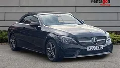 Black Used 2018 Mercedes C200 AMG Line Premium Cabriolet | £17,700 (Fair price)