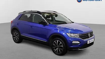 Used VW T-Roc Design 150 HP (110 kW) 2020 Blue SUV