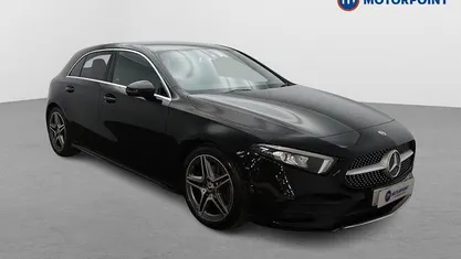 Used Mercedes A180 AMG line 116 HP (85 kW) 2019 Black Hatchback