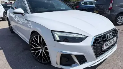 Used Audi A5 Sportback S-Line 204 HP (150 kW) 2021 White Hatchback