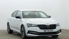White Used 2023 Skoda Superb SportlinePlus Hatchback | £26,495 (Fair price)