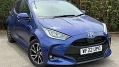 Blue Used 2022 Toyota Yaris Hybrid Design Hatchback | £17,499 (Fair price)