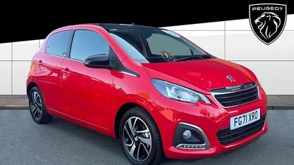 Second-hand Peugeot 108 Allure 72 CP (52 kW) 2021 Roșu Hatchback