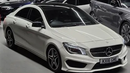 Used Mercedes CLA220 AMG line 177 HP (130 kW) 2016 White Sedan